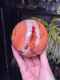 Special Pastel Peachy Carnelian x Quartz Sphere