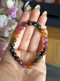 AAA grade rainbow tourmaline bracelet