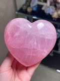 Large Lilac Rose Quartz Heart