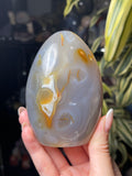 Orca Agate Freeform w/ Pink