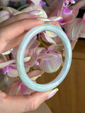 56mm Minty green x lavender jade bangle L