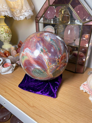 XXL Divine Feminine Purple Sea Jasper Sphere