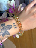 Large natural citrine bracelet F
