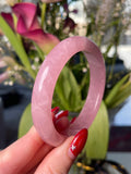 Bubblegum Rose Quartz Bangle