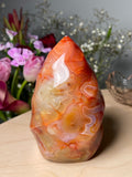 Chunky Strawberry Cream Swirls Carnelian Flame