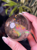 Rainbow Smokey Quartz Sphere
