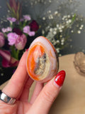 Baby Pink Carnelian x Quartz Eggie