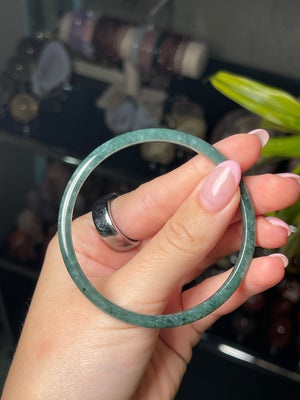 59.8mm Thin Guatemalan Jade bangle L