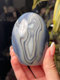 Creamy Banded Orca Agate Freeform