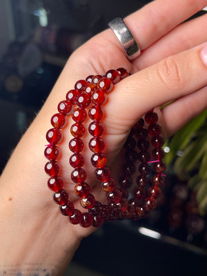 Gemmy 7mm Garnet Bracelet
