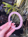 59.5mm Gemmy Rose Quartz Bangle A
