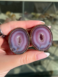 Purple Heavens Zhanguo Agate Pair