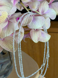 Celestial diamond topaz necklace