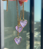 Amethyst Heart Necklace