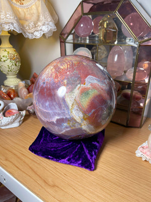 XXL Divine Feminine Purple Sea Jasper Sphere