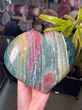 XL Rainbow Sea Jasper Heart