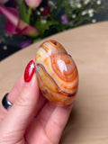 Peaches & Cream Carnelian Heart