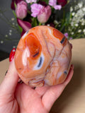 Peachy Carnelian x Orca Agate Freeform