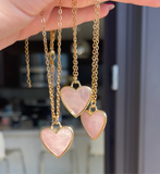 Rose Quartz Heart Necklace