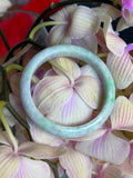 58.5mm apple green lavender jade bangle H