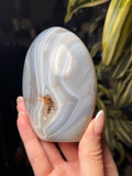 Orca Agate x Quartz Freeform