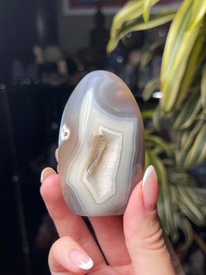 Orca Agate w/ Sugary Quartz
