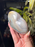 Earthy Orca Agate Orby Heart