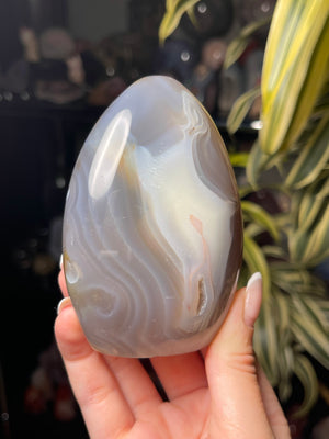 Orca Agate Freeform w/ Pink
