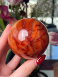 Sunset Peach Carnelian Sphere