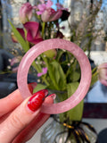 Bubblegum Rose Quartz Bangle