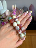 Earth candy agate bracelet