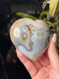 Earthy Orca Agate Orby Heart