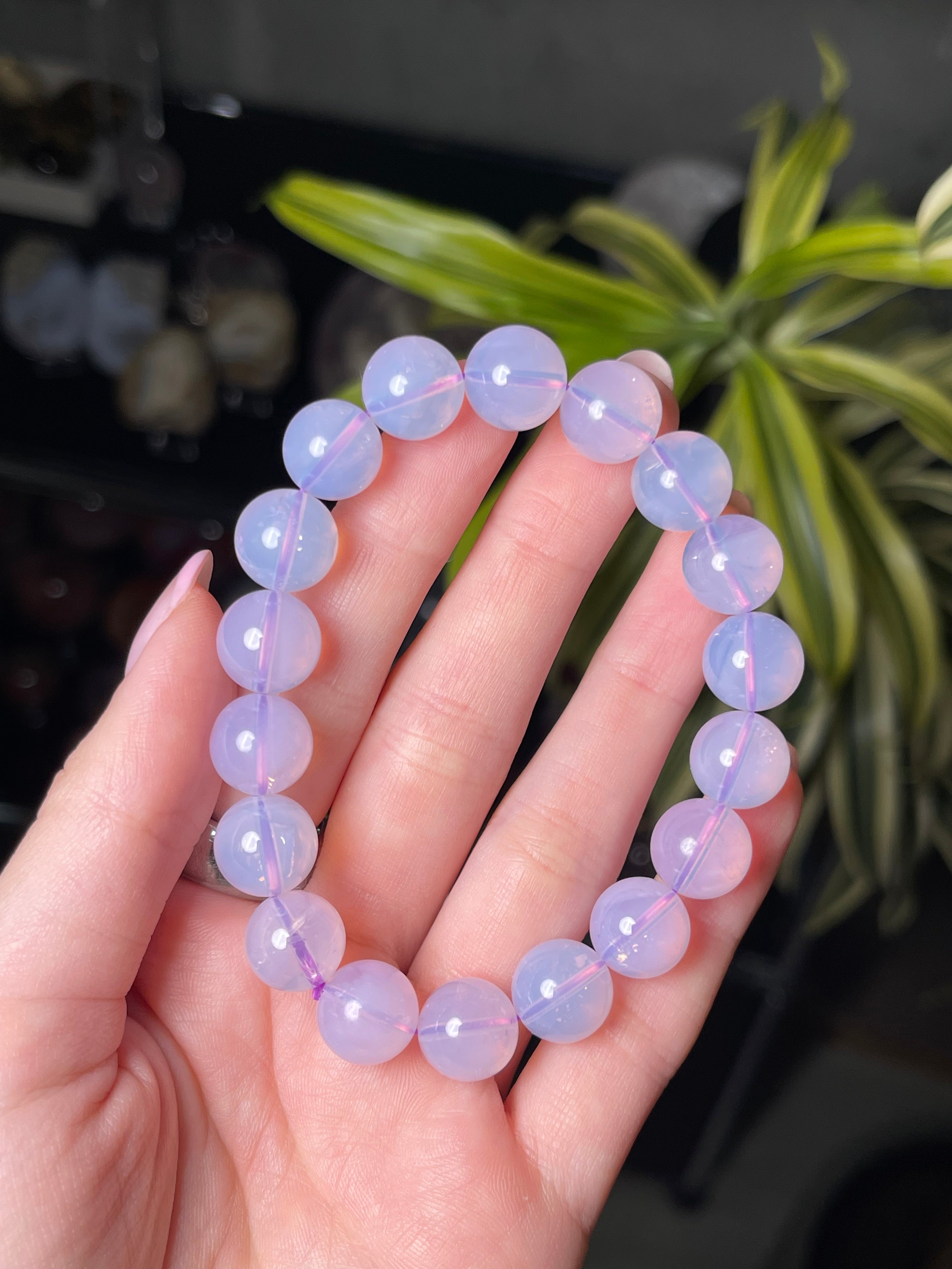 11mm Lavender Moon Quartz Bracelet