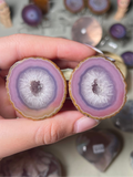 Lilac Sunset Zhanguo Agate Pair