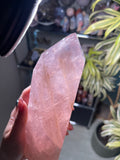 Statement Shimmering Rose Quartz Tower