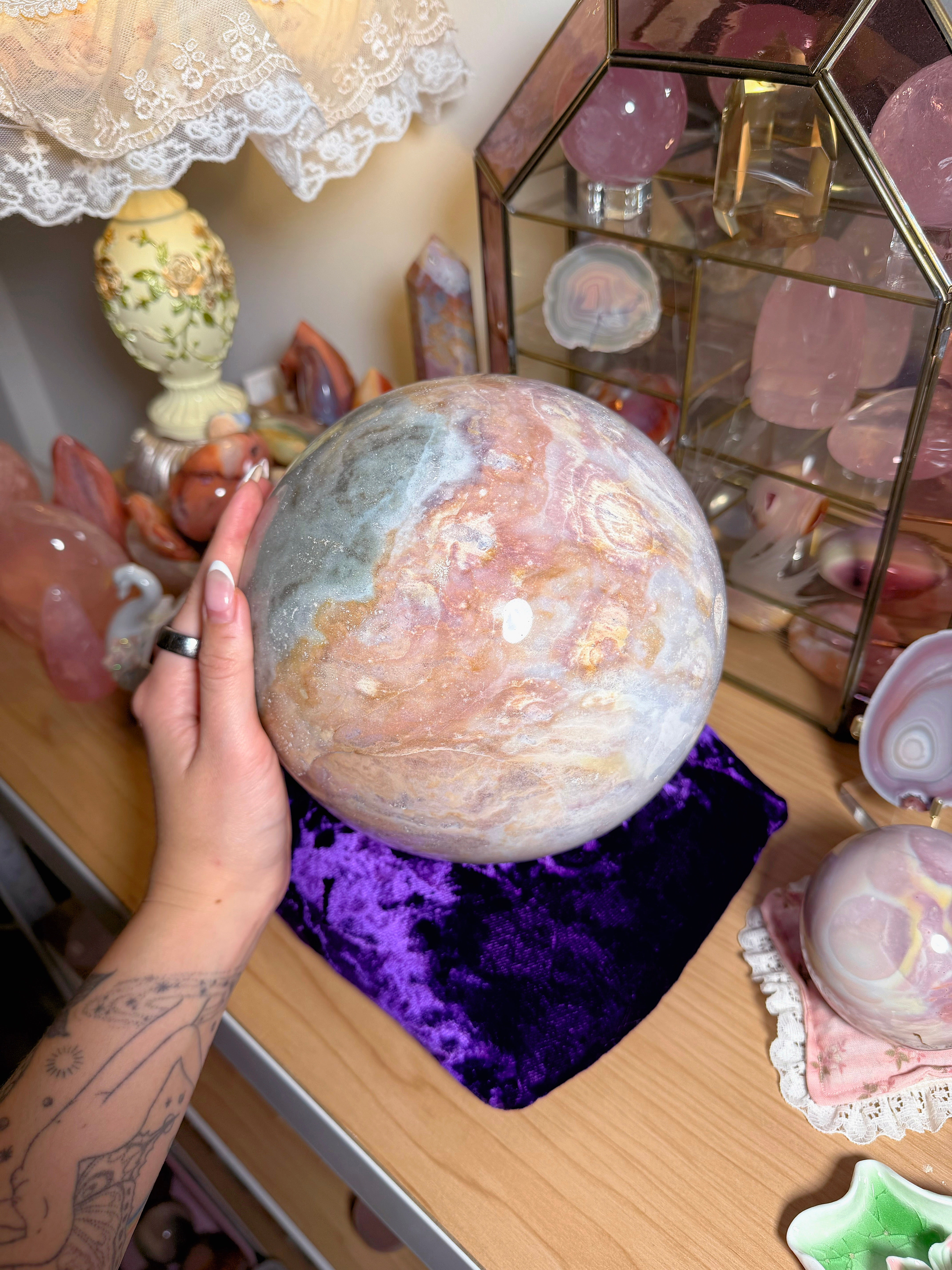 Fairy Gaia Sea Jasper Sphere