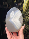 Orca Agate x Quartz Freeform