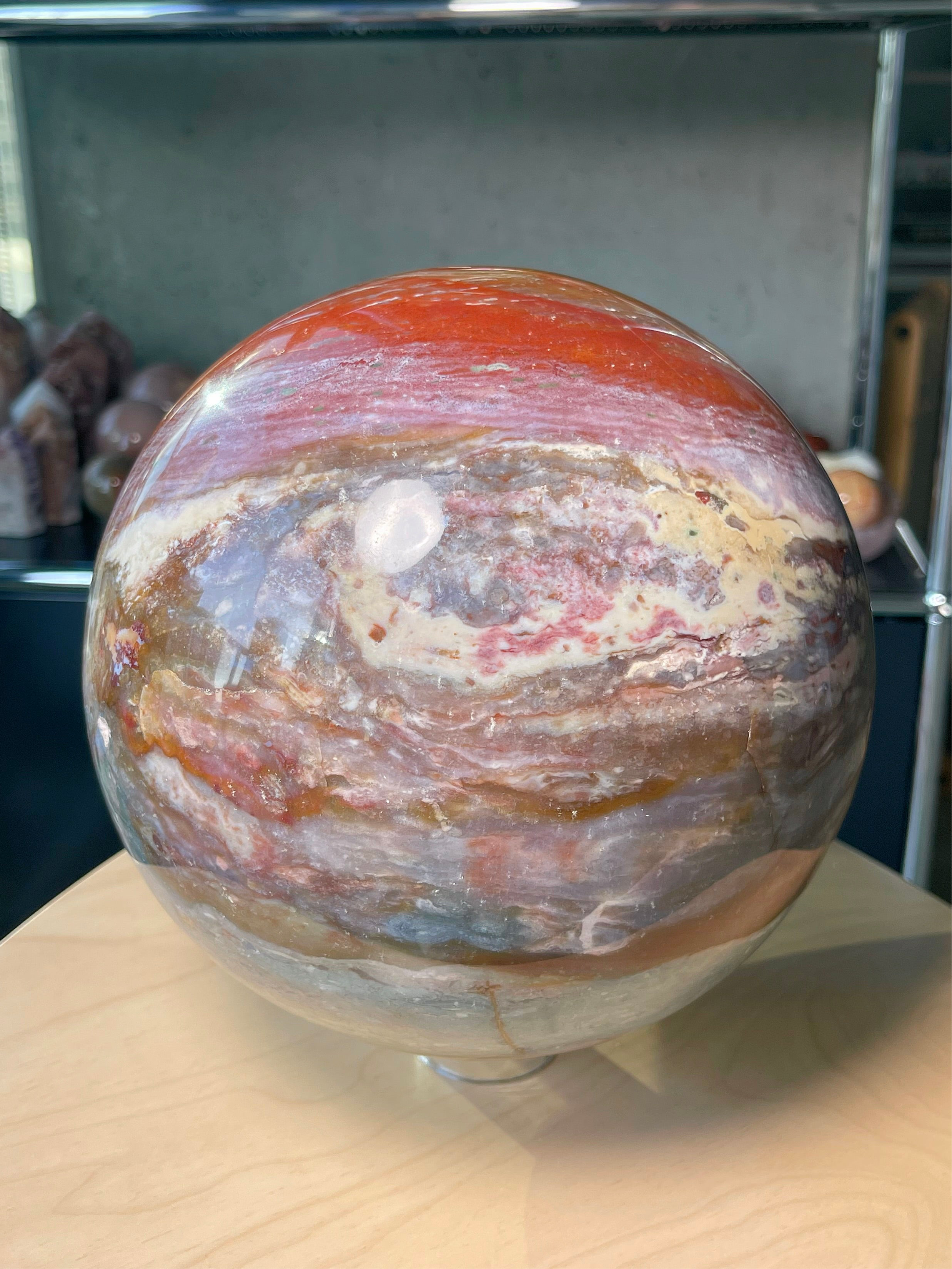 20lb Rainbow Sea Jasper Planet