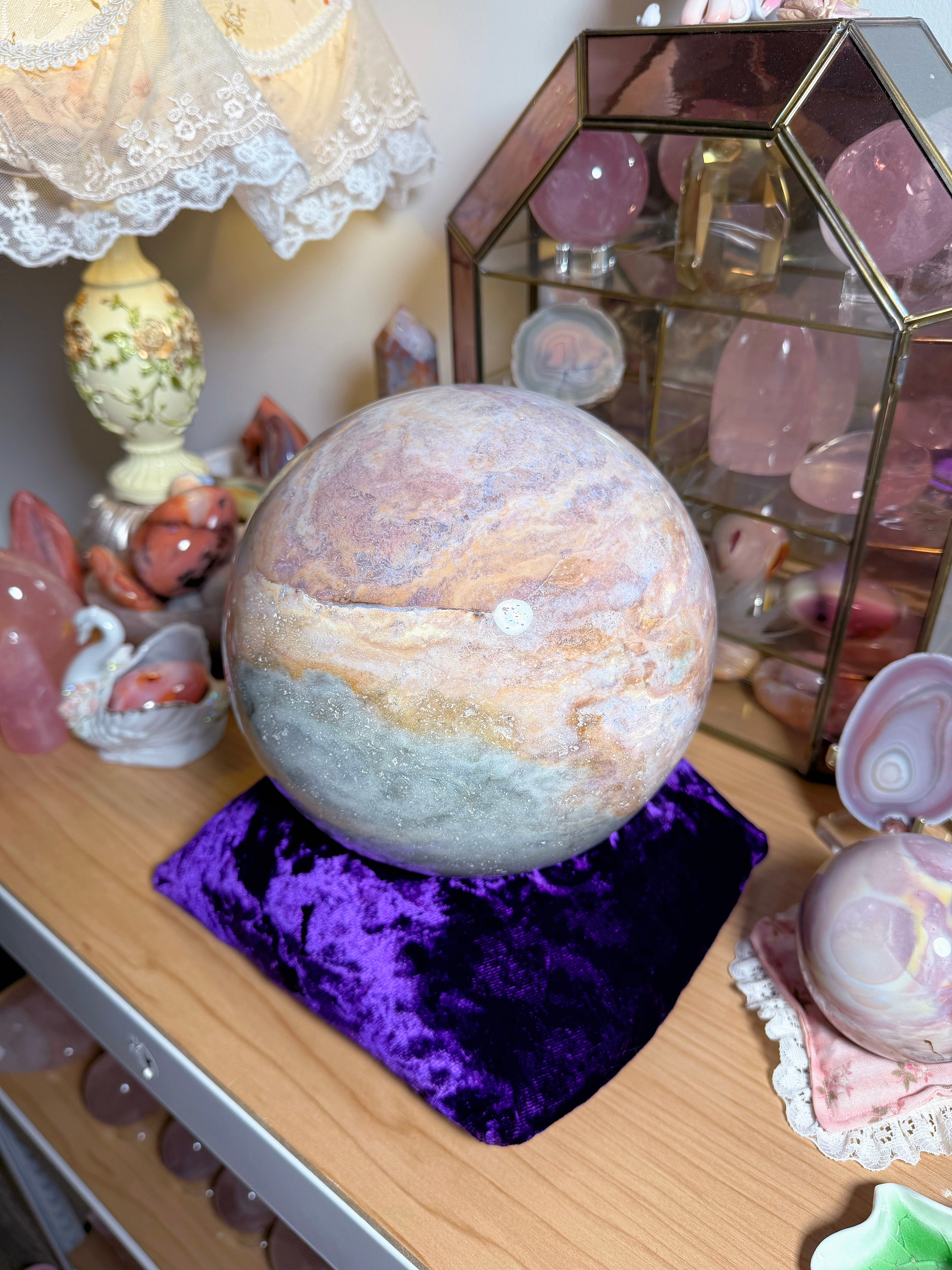 Fairy Gaia Sea Jasper Sphere