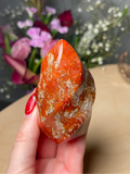 Carnelian x Moss Agate flame