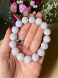 Top Quality 14mm Lavender Jade Bracelet