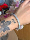 60mm angelic lavender jade bangle E