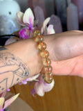 Large natural citrine bracelet F
