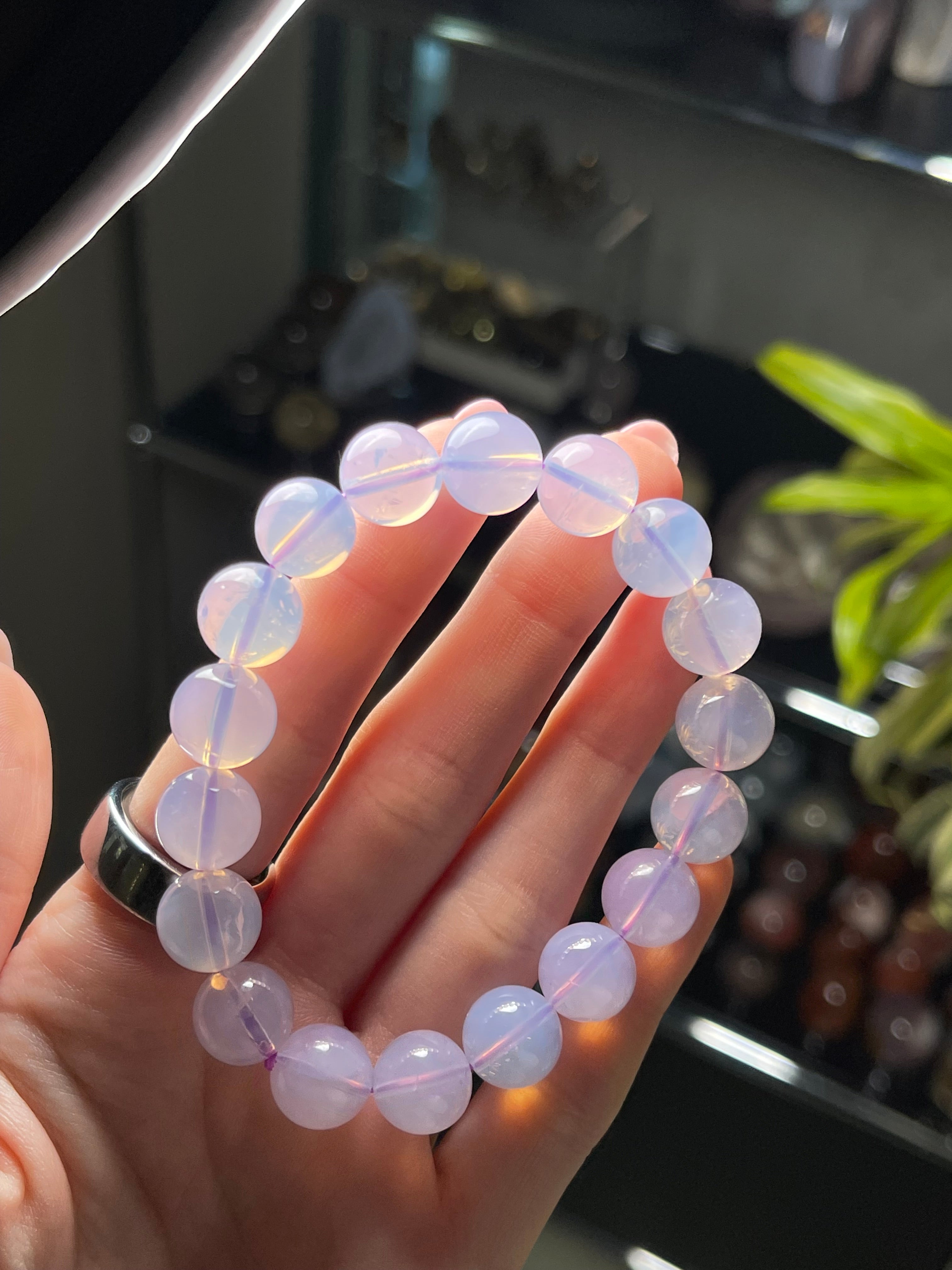 11mm Lavender Moon Quartz Bracelet