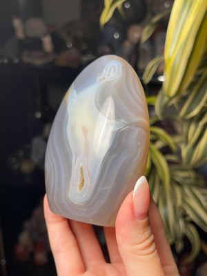 Orca Agate Freeform w/ Pink