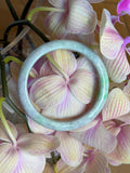 58.5mm apple green lavender jade bangle H