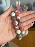 Earth candy agate bracelet