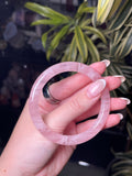 59.5mm Gemmy Rose Quartz Bangle A