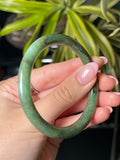 57mm Forest Green Burmese Jade bangle