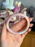 Peaches & cream carnelian bangle